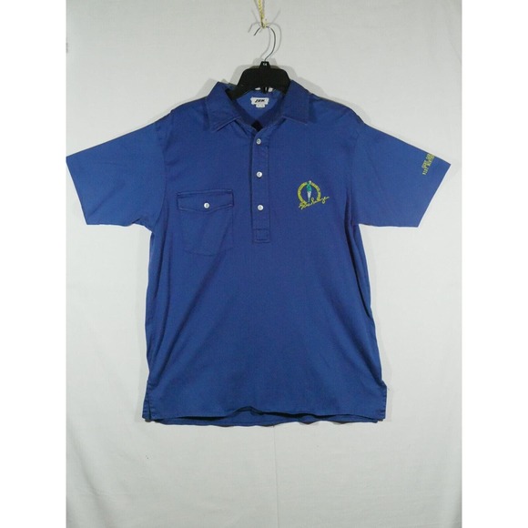 VT Jun Men Gene Sarazen 1993 91st Birthday T-shirt Polo Blue Size Large - Picture 1 of 9